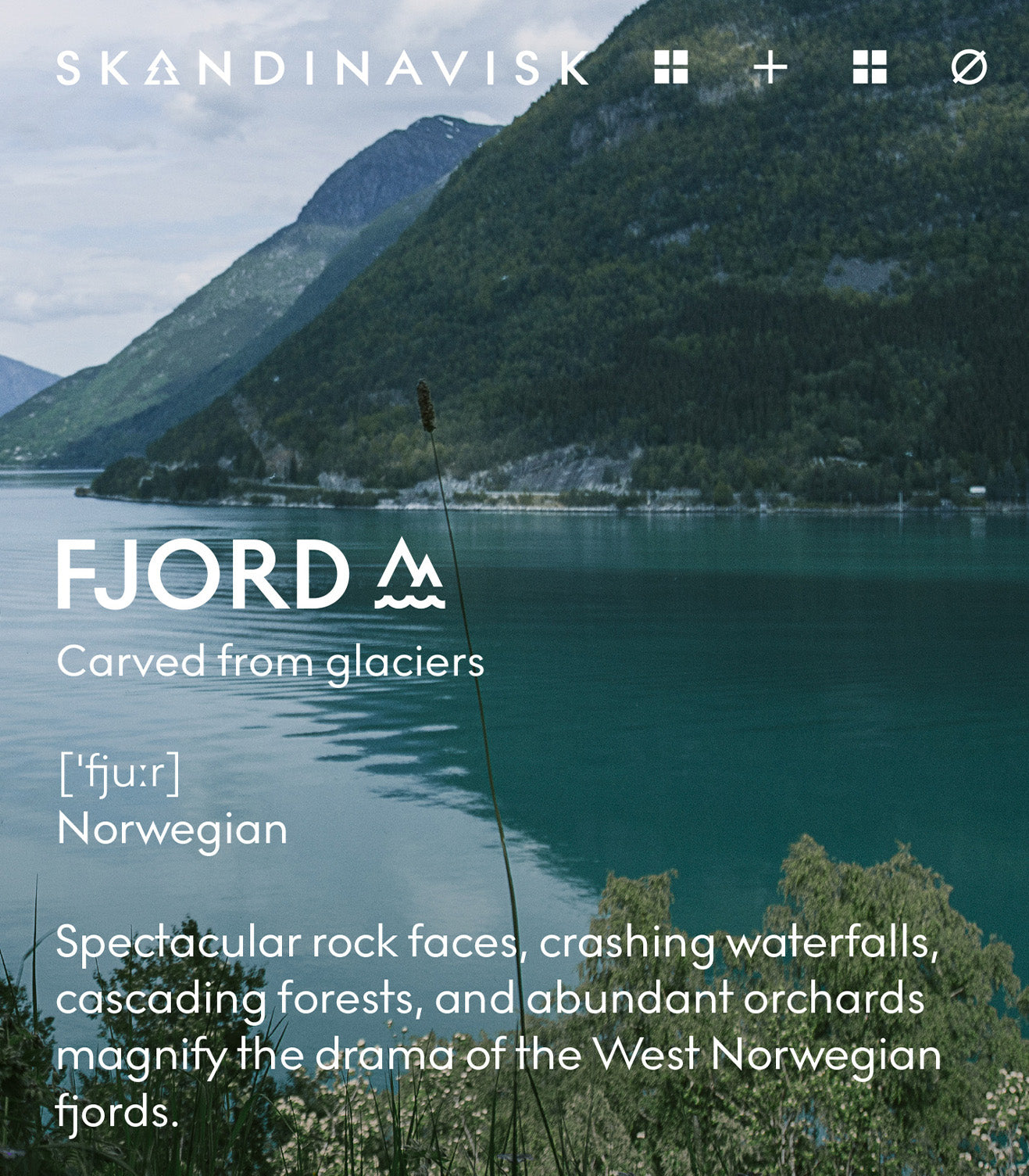 Fjord duftlys, 200g. - Fjord green
